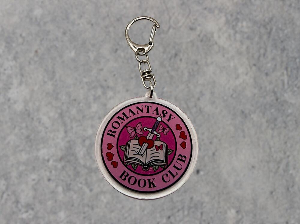 ⭐PICK 3/$15 Romantasy Book Club Acrylic Keychain, BookTok Reader Gift